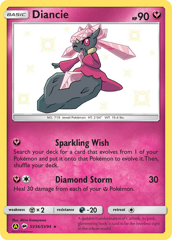 Diancie (SV36/SV94) [Sun & Moon: Hidden Fates - Shiny Vault]