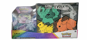 Sword & Shield: Evolving Skies - Elite Trainer Box (Flareon/Jolteon/Umbreon/Leafeon) Costco Bundle - Slowbro Tin (sealed)