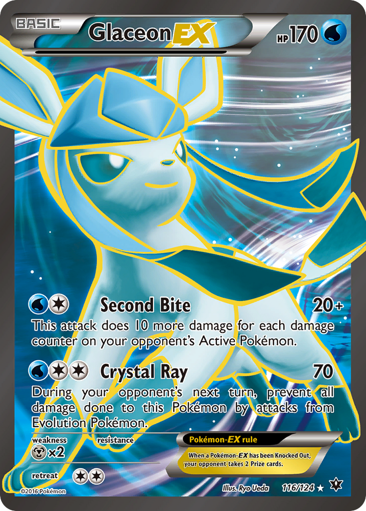 Glaceon EX (116/124) [XY: Fates Collide]