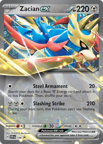 Zacian ex (198) [Scarlet & Violet: Black Star Promos]