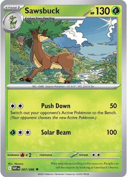 Sawsbuck (007/086) [Scarlet & Violet: White Flare]