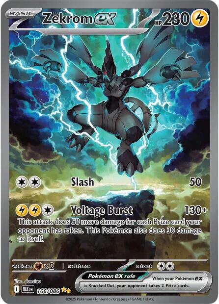 Zekrom ex (166/086) [Scarlet & Violet: Black Bolt]