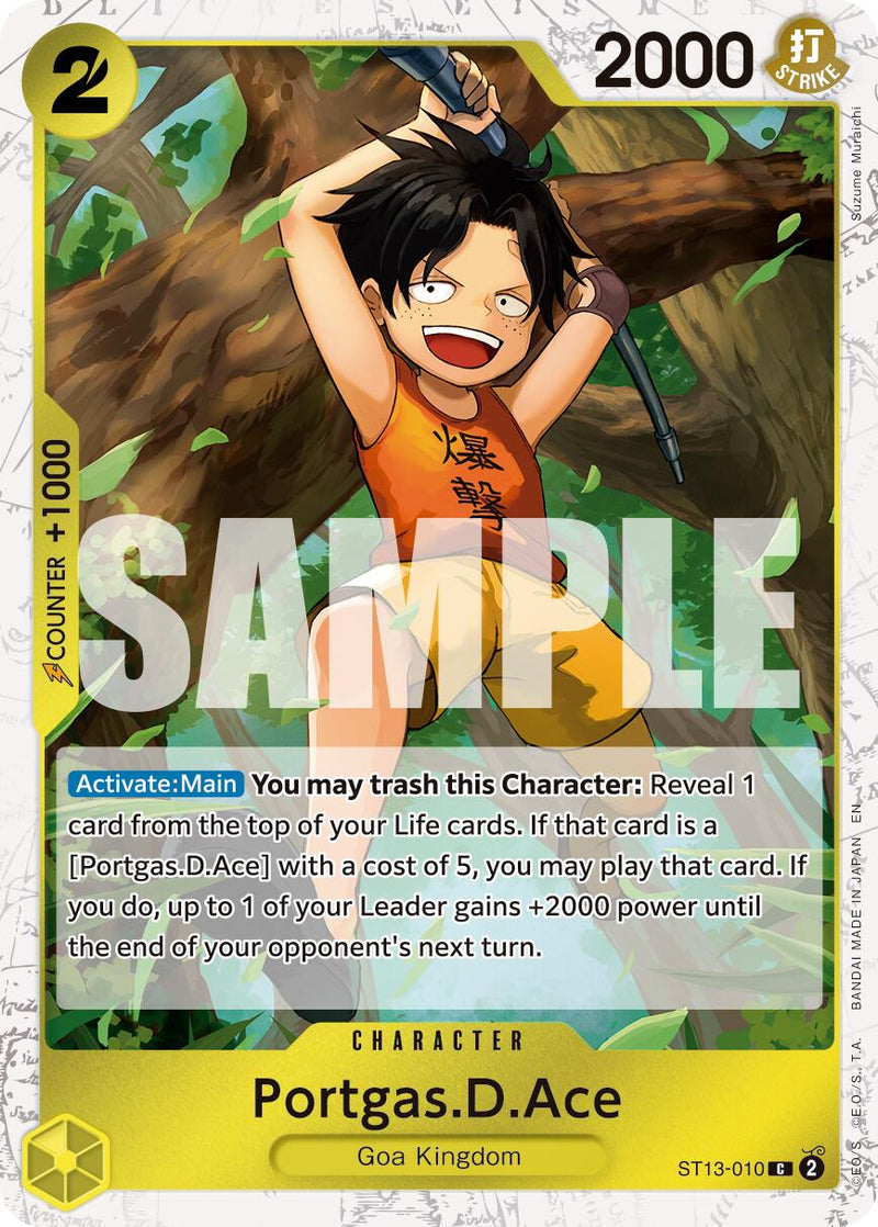 Portgas.D.Ace (ST13-010) (Pirate Foil) [Premium Booster -The Best- Vol. 2]