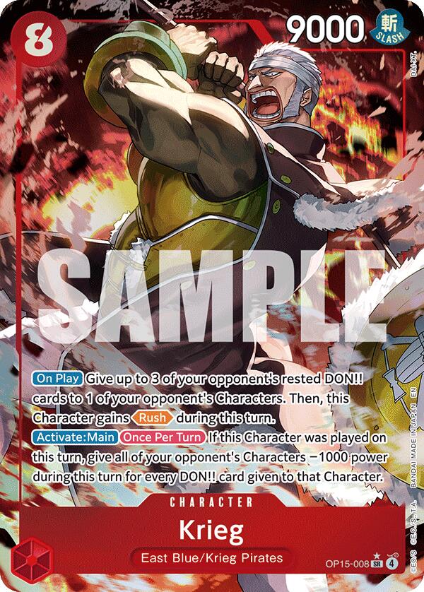 Krieg (Alternate Art) [Adventure on Kami's Island]