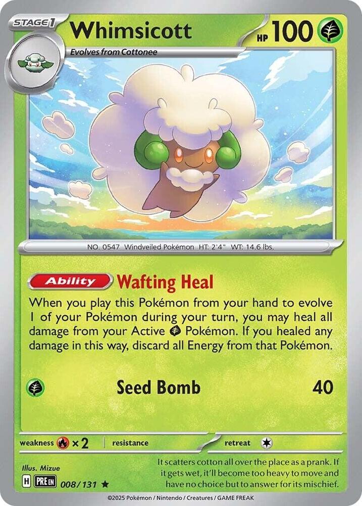 Whimsicott (008/131) [Scarlet & Violet: Prismatic Evolutions]