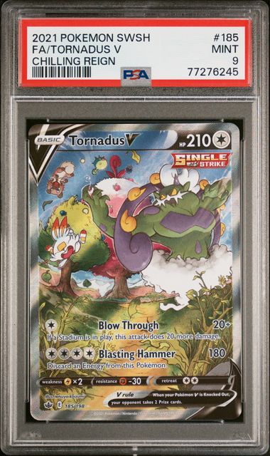 .Tornadus V #185 PSA 9