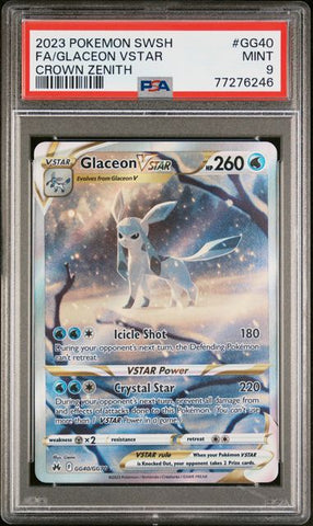 .Glaceon Vstar #GG40 PSA 9