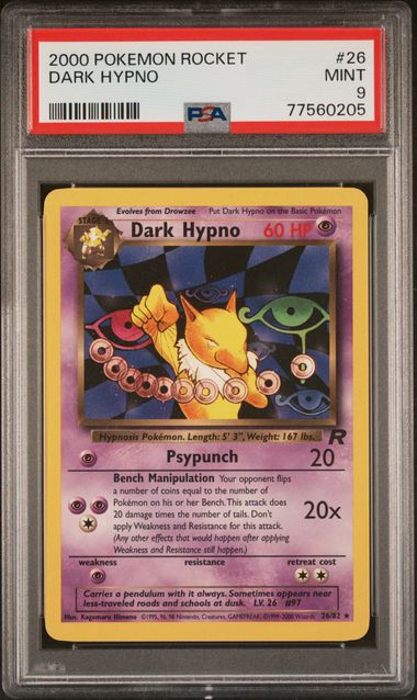.Dark Hypno 2000 Pokemon Rocket