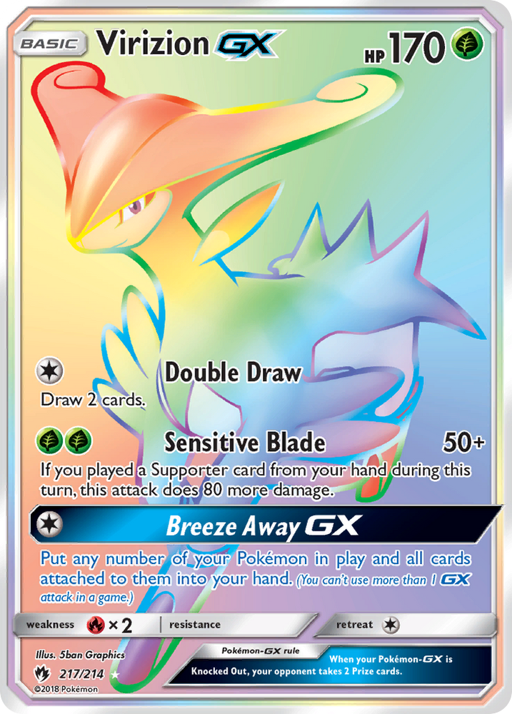 Virizion GX (217/214) [Sun & Moon: Lost Thunder]