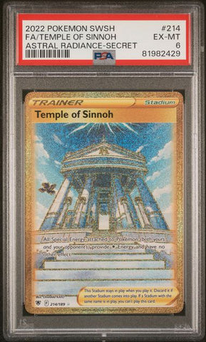 .Temple of Sinnoh #214 PSA 6