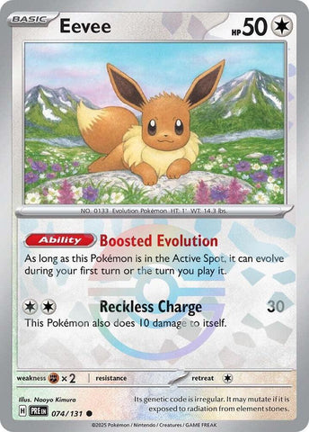 Eevee (074/131) (Poke Ball Pattern) [Scarlet & Violet: Prismatic Evolutions]