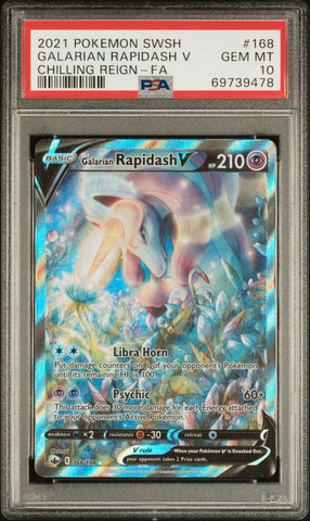 Galarian Rapidash #168 PSA 10 # 2