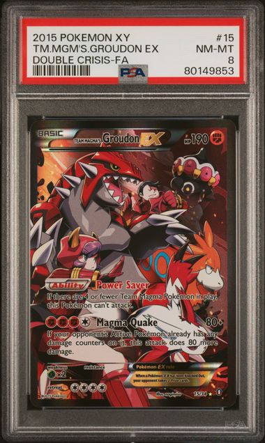 Groudon EX #15 PSA 8