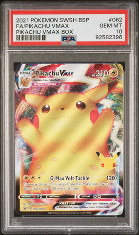 Pikachu VMAX #062 PSA 10
