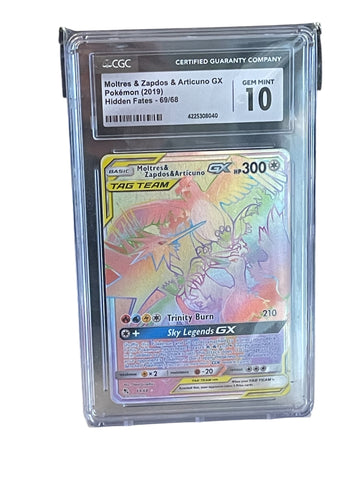 Moltres & Zapdos & Articuno GEM MT 10 (CGC)