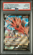Galarian Zapdos V Astral Radiance tg19 PSA 10