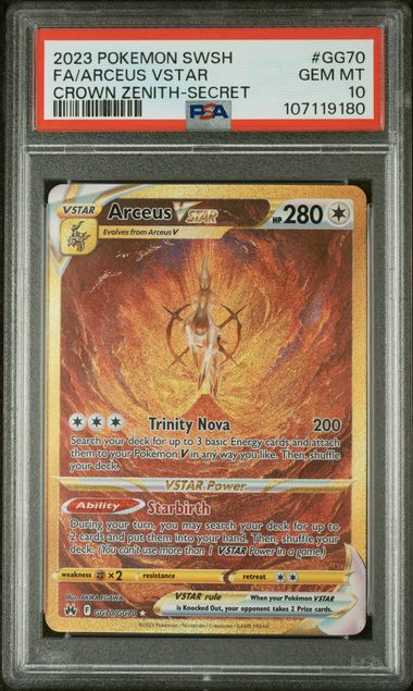Arceus Vstar Crown Zenith-Secret GG70