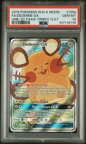 Dedenne GX 195a PSA 10