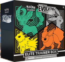 Sword & Shield: Evolving Skies - Elite Trainer Box (Flareon/Jolteon/Umbreon/Leafeon) Costco Bundle - Slowbro Tin (sealed)