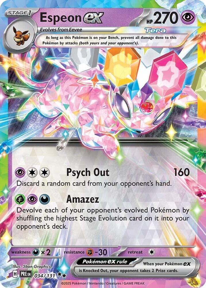 Espeon ex (034/131) [Scarlet & Violet: Prismatic Evolutions]