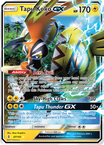 Tapu Koko GX (47/145) [Sun & Moon: Guardians Rising]