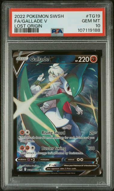 Gallade V Lost Origin TG19 PSA 10