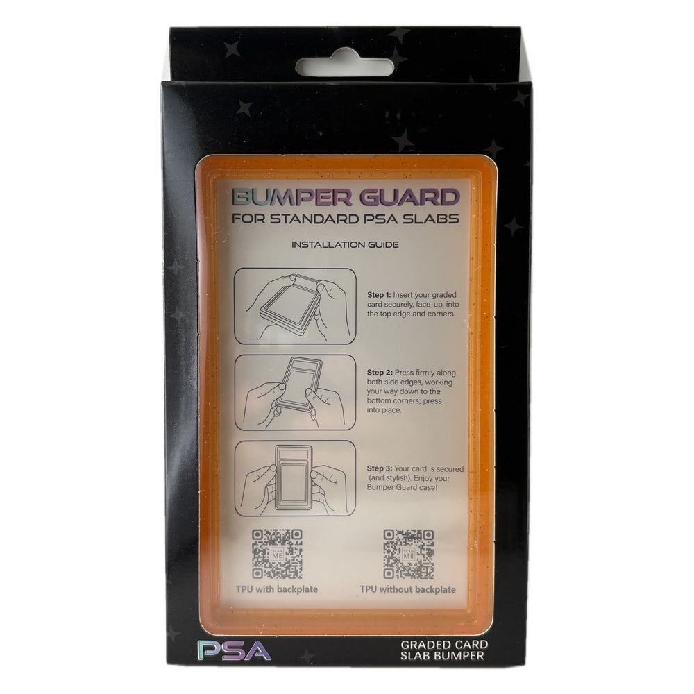 Marmalade PSA slab bumper guard, solid burnt orange TPU frame