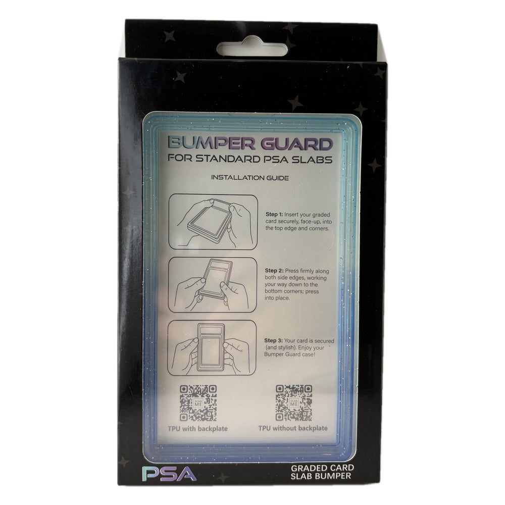 Glacier Slate PSA slab bumper guard, icy blue at the top fading to grey slate at the bottom