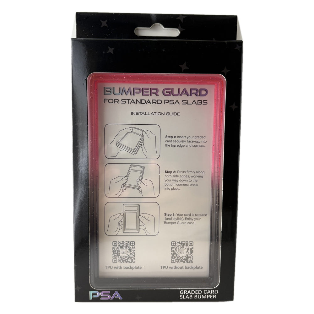 Cherry Wash PSA slab bumper guard, cherry red at the top fading to clear at the bottom