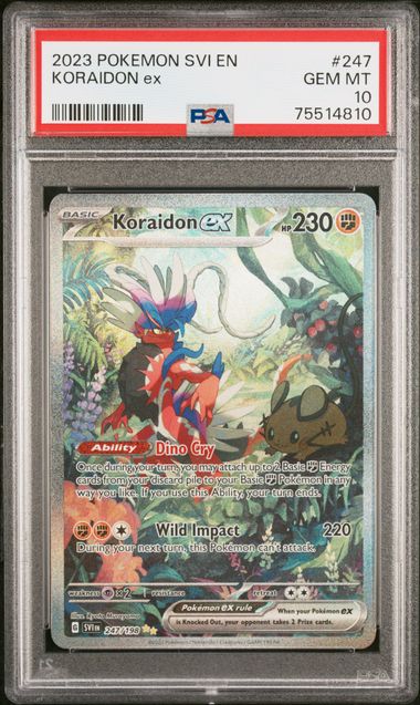 Koraidon ex 247 SVI EN PSA 10