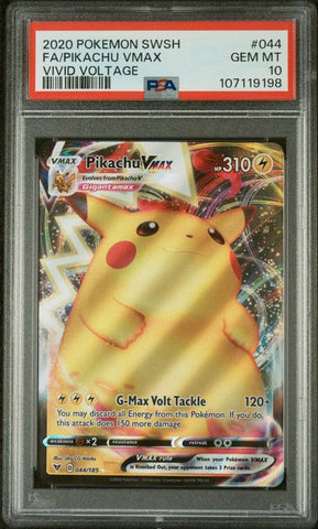 Pikachu VMAX #044 Vivid Voltage PSA 10