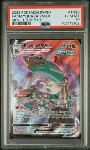 Rayquaza VMAX - Silver Tempest TG20 PSA 10