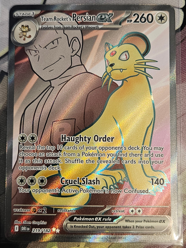 Team Rocket's Persian ex (219/182) [Scarlet & Violet: Destined Rivals]