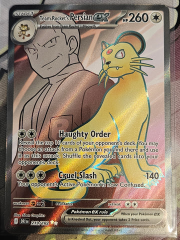 Team Rocket's Persian ex (219/182) [Scarlet & Violet: Destined Rivals]
