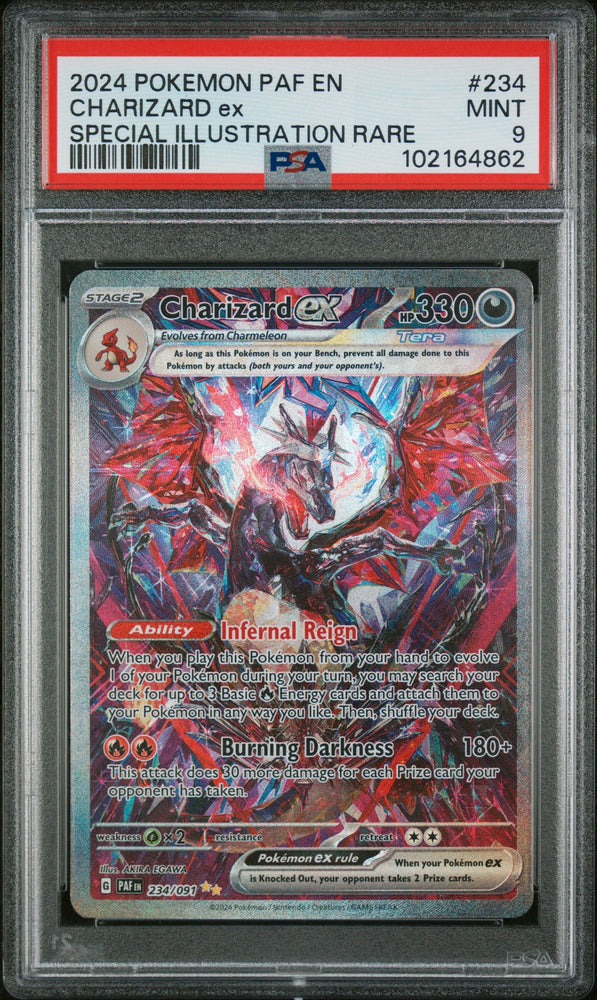 Charizard EX Paldean Fates #234 PSA9